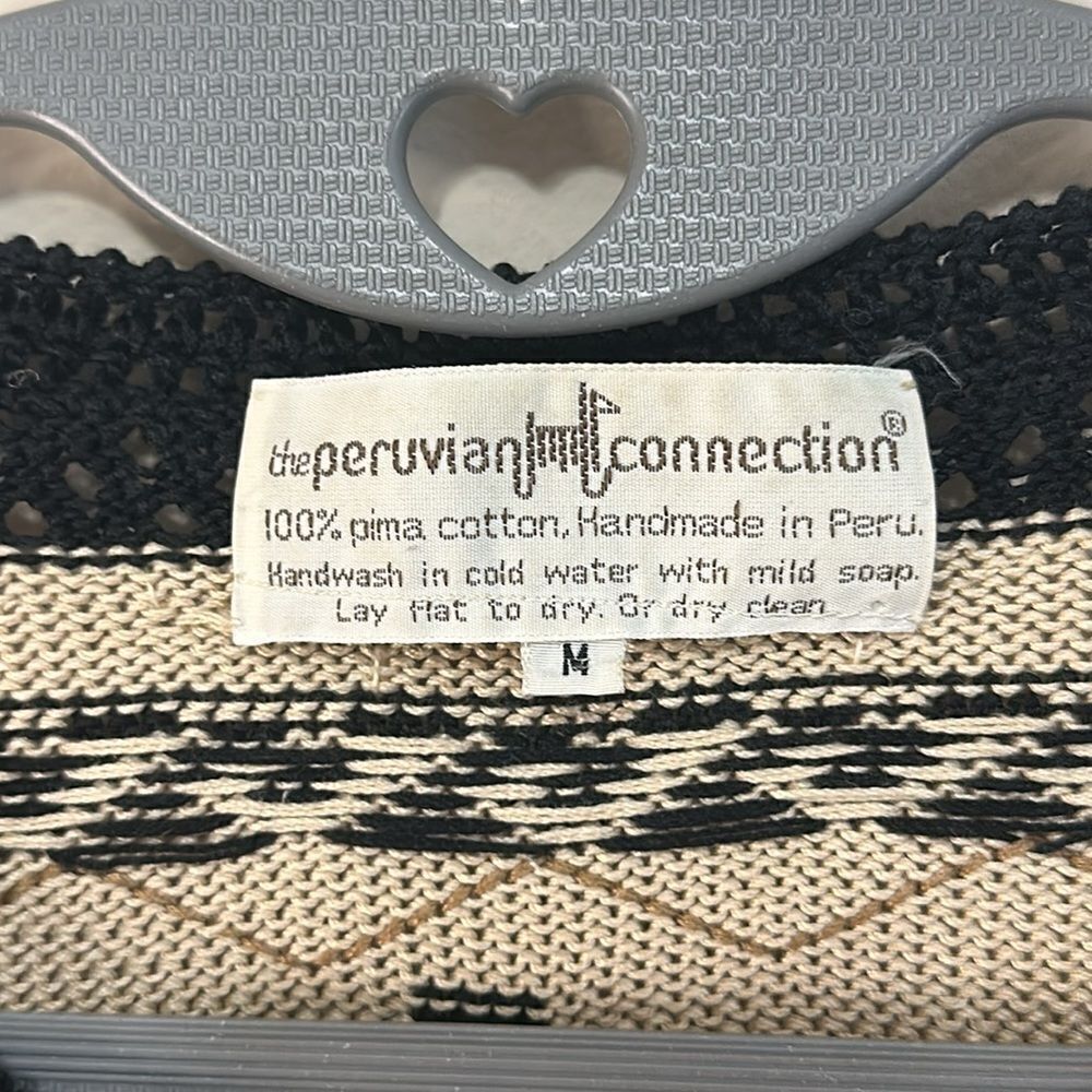 Vintage The Peruvian Connection Button Down Cardigan Sweater - Picture 2 of 9